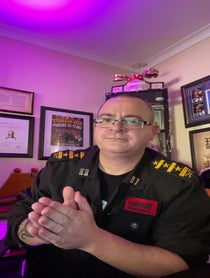 Poster for Birthday video from The Captain