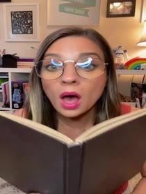 Poster for Birthday video from Clare Dill aka Ms. Booksy