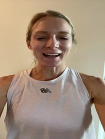 Poster for Mother's Day video from Emma Coburn