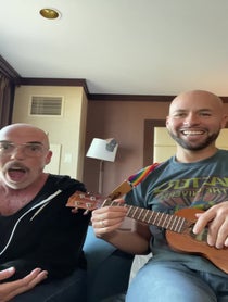 Poster for Birthday video from Bookend Baldies