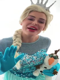 Poster for Birthday video from Elsa Frozen