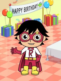 Poster for Birthday video from Red Titan from Ryan’s World