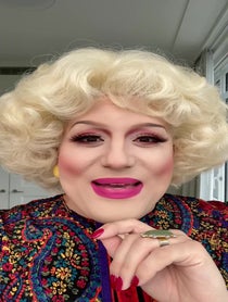 Poster for Birthday video from Very Gerry as Betty White & Friends