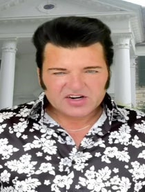 Poster for Birthday video from ELVIS IMPERSONATOR AKA RIK GAYNOR
