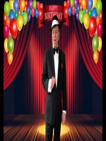 Poster for Birthday video from Gary Anthony