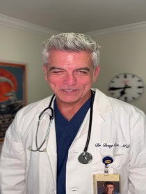 Poster for Pep Talk video from David Siegel George Clooney Look Alike