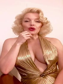 Poster for Birthday video from Marilyn Monroe Suzie Kennedy