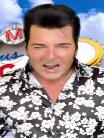 Poster for Birthday video from ELVIS IMPERSONATOR AKA RIK GAYNOR