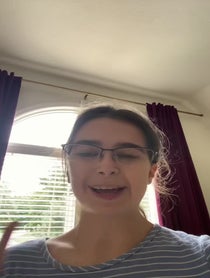 Poster for Birthday video from Zoey Grace