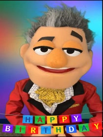 Poster for Birthday video from ‘Clarence’ Puppet performed by Lee Thompson