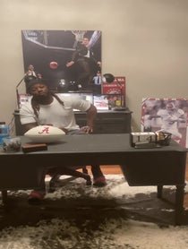 Poster for Fantasy football video from Trent Richardson