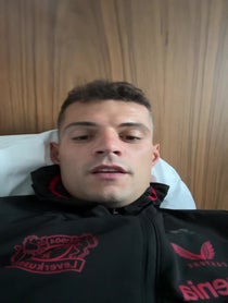 Poster for Pep Talk video from Granit Xhaka