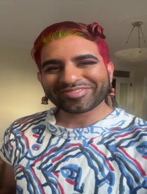 Poster for Birthday video from Alok Vaid-Menon