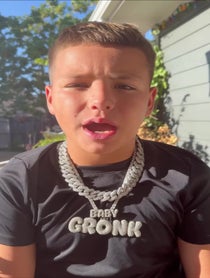 Poster for Birthday video from Baby Gronk