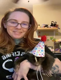 Poster for Birthday video from Nugget 42-PU dispatching skunk