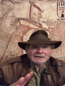 Poster for Pep Talk video from Indiana Jones/Harrison Ford impersonator & Magician For Kids