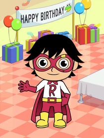 Poster for Birthday video from Red Titan from Ryan’s World