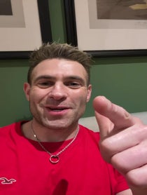 Poster for Pep Talk video from Simon Brodkin (Lee Nelson, Jason Bent etc)