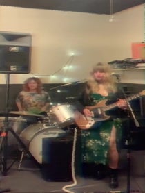 Poster for Birthday video from Deap Vally