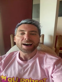 Poster for Birthday video from Lance Bass