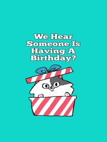 Poster for Birthday video from Walter Bishop the Cat