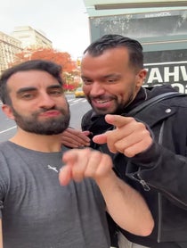 Poster for Pep Talk video from THE HOMO SAPIEN EXPERIENCE - Matt & Brandon