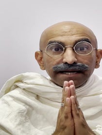 Poster for Birthday video from Mahatma Gandhi