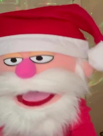 Poster for Holiday video from Santa Claus Puppet