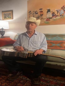 Poster for Holiday video from Junior Brown