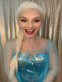 Poster for Holiday video from Elsa - singer - The Snow Queen