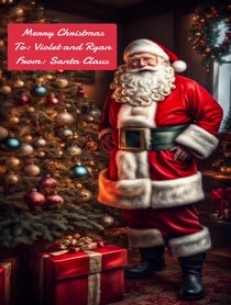 Poster for Holiday video from That Online Ai Voice Guy