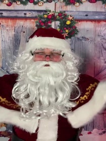 Poster for Pep Talk video from Santa Claus
