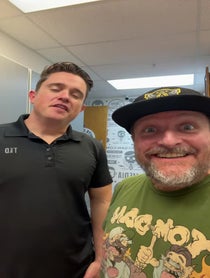 Poster for Birthday video from Tom & Dan from "A Mediocre Time with Tom & Dan"