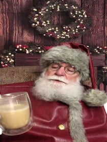 Poster for Holiday video from The Real Santa Claus!