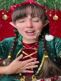 Poster for Holiday video from Santa Claus & Elf Catie