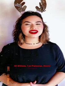 Poster for Birthday video from Paloma / Demi Lovato Brazilian lookalike