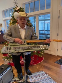 Poster for Holiday video from Junior Brown