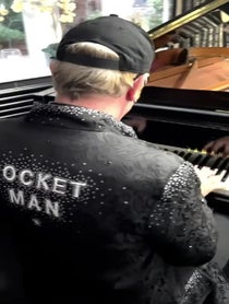 Poster for Birthday video from Elton John Impersonator