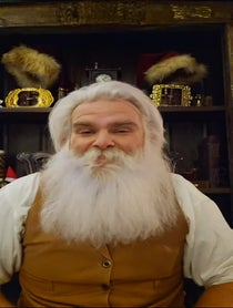 Poster for Holiday video from Santa Claus