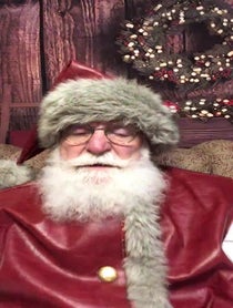 Poster for Holiday video from The Real Santa Claus!