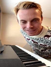 Poster for Holiday video from Riker Lynch