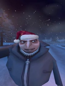 Poster for Holiday video from Gru