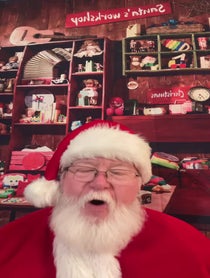 Poster for Holiday video from Virginia Santa Frank