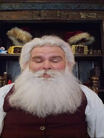 Poster for Holiday video from Santa Claus