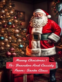 Poster for Holiday video from That Online Ai Voice Guy