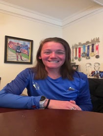 Poster for Birthday video from Becca Pizzi, Endurance Runner
