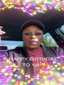 Poster for Birthday video from Tamisha Iman