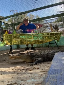 Poster for Birthday video from Florida Man Santa
