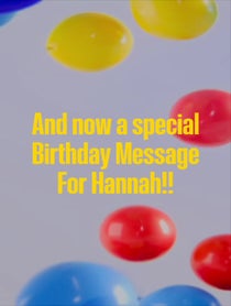 Poster for Birthday video from Sandy Fox