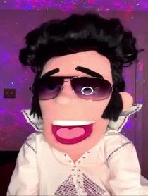 Poster for Birthday video from Elvis Presley Puppet